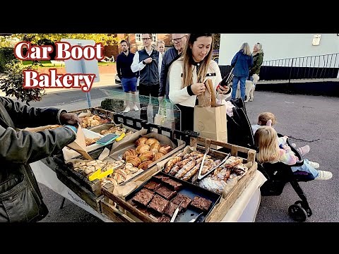 He wakes up 2AM to Bake and sell from His Car Boot! Queues sell out in 1 hour!