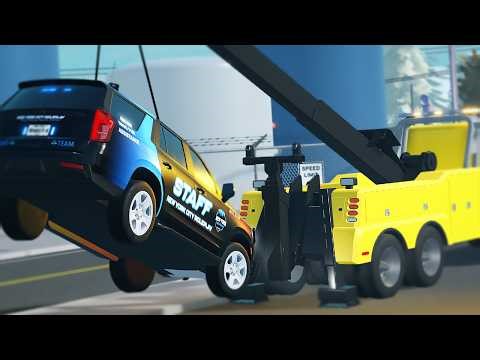 Trolling a Roblox Roleplay Server with a Tow Truck!