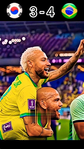 Brazil vs South Korea World Cup final Imaginary #football #shorts #neymar #footballshorts #soccer