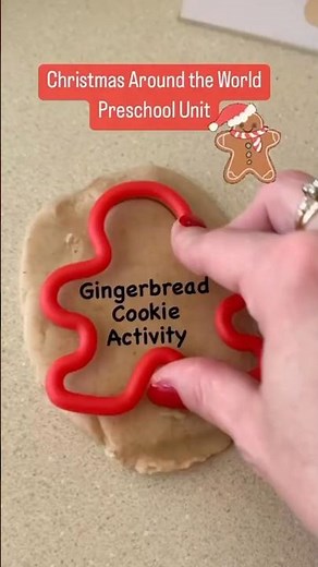Easy Morning Activity for Preschool 🎄 Gingerbread Playdough Center Idea