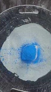 Fresh block with blue holi powder 💙 🥰 #chalk #asmr #gymchalk #trending #satisfying