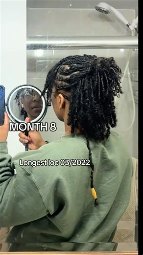 🌴 8 Month Loc Journey : from start to current #locjourney #starterlocs #viralshorts #hairgrowth