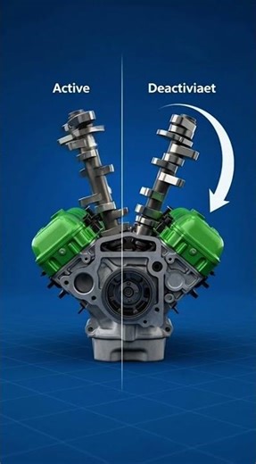 Why do some V8 engines shut down four cylinders?