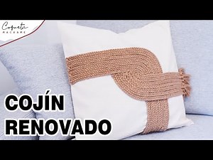 Transform your boring cushion into a work of art with macrame: Step-by-step tutorial by Coqueta M...