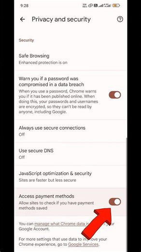 How to Access Payment Methods in Google Chrome #shorts