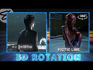 CapCut 3D Rotation Like ‪@fictic_editz‬ 🔥 | Step-by-Step Full Tutorial