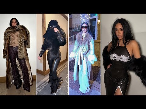 A Look at All The Outfits Kim Kardashian Wore in Aspen