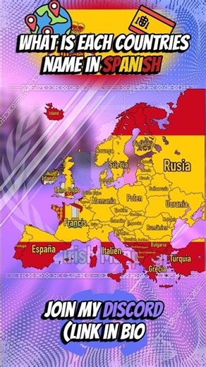 What is each countries name in Spanish?