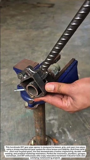 Amazing DIY Gear Pipe Opener | Genius Steel Pipe Unlocking Tool