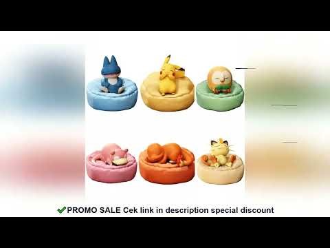 6 Styles New Pokemon Casual Time Pikachu Munchlax Slowpoke Rowlet Meowth Charmander Sleeping Anime F