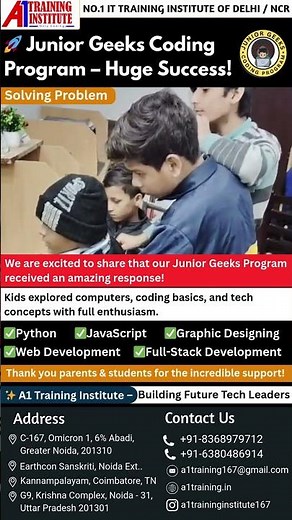 🚀 Junior Geeks Coding Program – Huge Success!