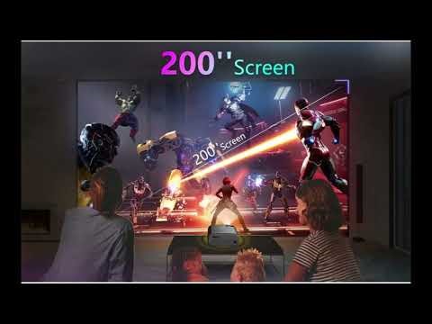 This Mini 1080p Projector Turns Any Wall Into a 200 Inch Cinema