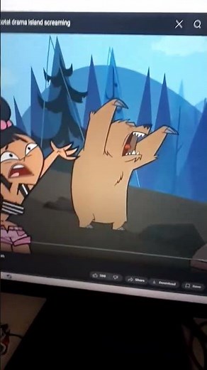 total drama island Katie and sadie screaming