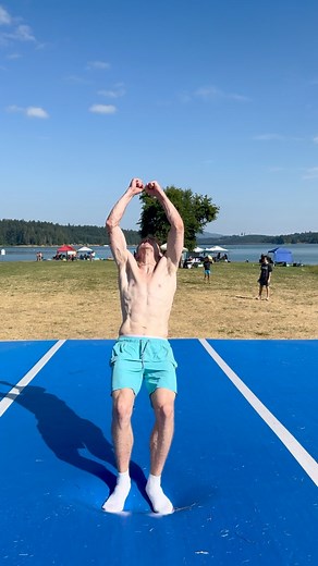 Airtrack double back #reels #flips #tumbling #gymnastics #parkour #jump #airtrack #backflip | Aspen Tree