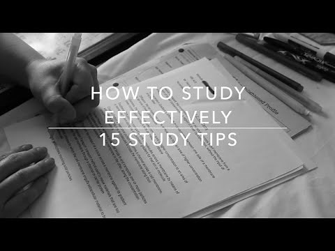 How To Study Effectively | 15 Study Tips