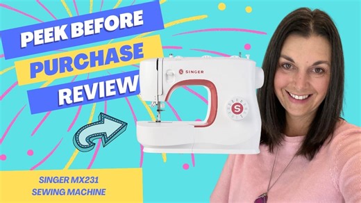 Watch HONEST REVIEW - Singer Sewing Machine MX231 on Amazon Live