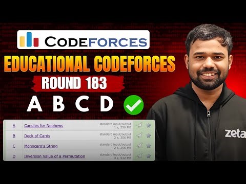 Educational Codeforces Round 183 Solutions | Inversion Value of a Permutation | Monocarp's String