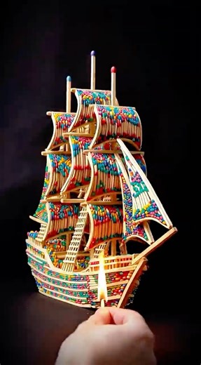 Dragon, Ship, Spider & Scorpion | Burning Giant Matchstick Sculptures