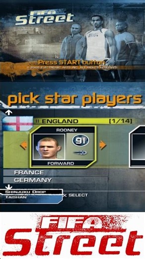 FIFA Street 1 PS2 Gameplay – England Squad (Play Station 2) #shorts #england