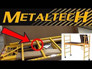 Metaltech Safeclimb Scaffold review, Baker Style 6 ft Scaffold review, 1100 lbs Scaffold Capacity,