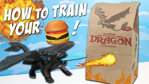 How To Train Your Dragon Burger King Toy Collection Toothless Review