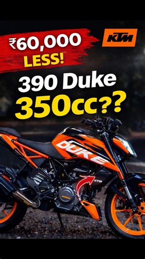 KTM 390 Duke 350cc Launched – ₹60,000 Cheaper!