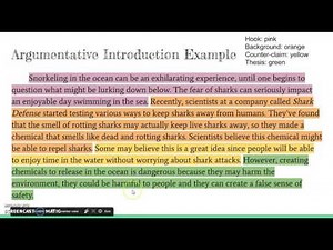 Argumentative Introductions