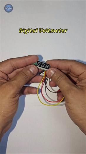 How to use a digital voltmeter #shorts #electronicsproject