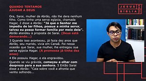 Gênesis 16 Estudo: A Ideia de Sarai | Jesus e a Bíblia