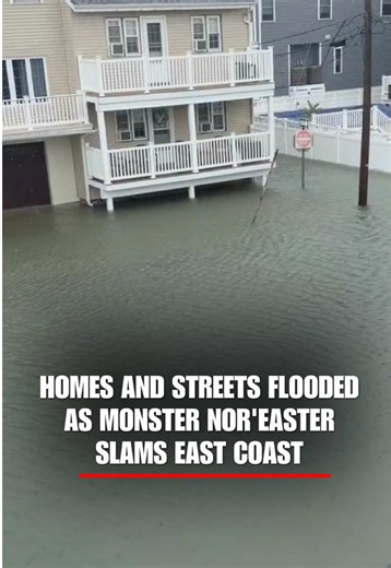 Video captures widespread flooding in parts of New Jersey as a powerful nor’easter brings relentless rain and wind. One resident described it as the worst flooding they’ve seen in 10 years as water levels continue to rise.