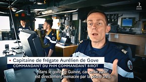 Depuis le 9 mai, le patrouilleur de haute mer (PHM) Commandant Birot est déployé dans le golfe de Guinée dans le cadre de la mission #Corymbe. Le commandant du PHM revient sur les objectifs de cette mission conduite par la Marine 🇫🇷 en coopération avec les marines riveraines de la zone⤵️ 🎥 ©Charles Wassilieff/Marine Nationale/Défense | Marine nationale