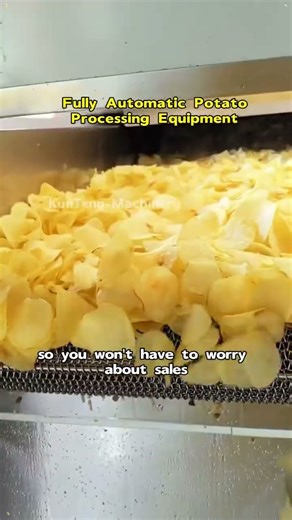 Fully automatic potato processing equipment#fyp #makemoney #bussiness #potatochips #potato #fry