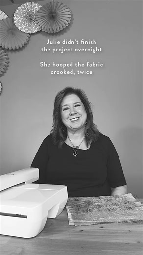 Hope springs eternal, especially with embroidery! 😂 | Designs by JuJu