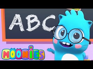 Canción fonética ABC - Video de aprendizaje para niños pequeños | Los Moonies