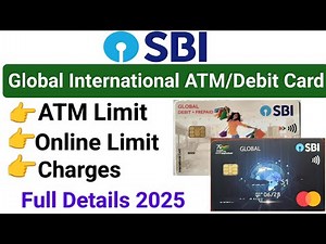 Sbi global debit card limit & charges 2025 | Global debit card sbi | Global atm card sbi