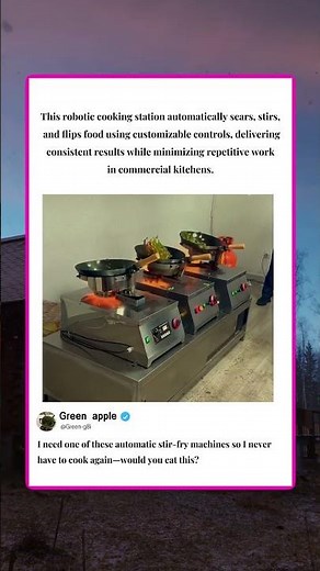 This Robot Chef Wok-Tosses Food Better Than Humans! 🍳 #Tech #Gadgets #Cooking