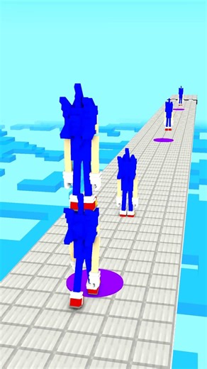 EGGSTREME TOWER RUN CHHALLENGE with SONIC #shorts