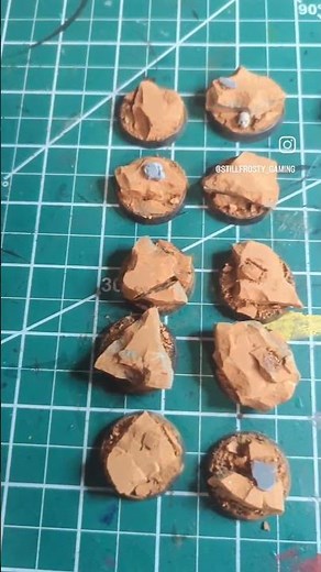 How to make rocky rubble Warhammer 40k bases using Terracotta Clay Pots.
