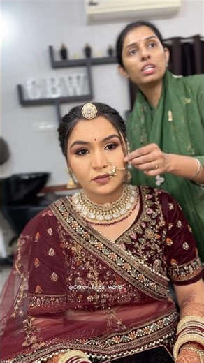 My beautiful bride in making 😍 #CBW #chhavibridalworld #bridalmakeup #bridalmakeupartist #jodhpur