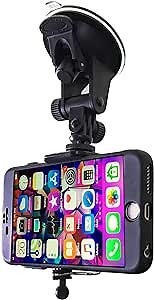 DaVoice Car Phone Mount - Windshield Compatible Cell Phone Holder for iPhone XS/XR/8/7/6S/6 Plus SE, Samsung Galaxy S9/S8/Note 8/S7/S6/S5, Google Pixel XL