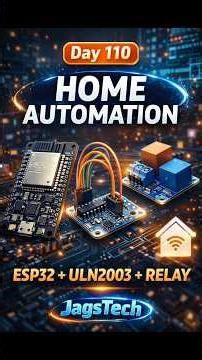 Day 110 of Daily Dose of Electronics #jagstech #homeautomation #relay #uln2003 #esp32 #ec #smarthome