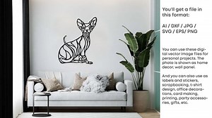 Sphinx Cat SVG: Home Decor, Wall Art (digital File) - Etsy