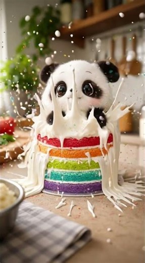 Giant Rainbow Cake CRUSH Explosion 🌈💥