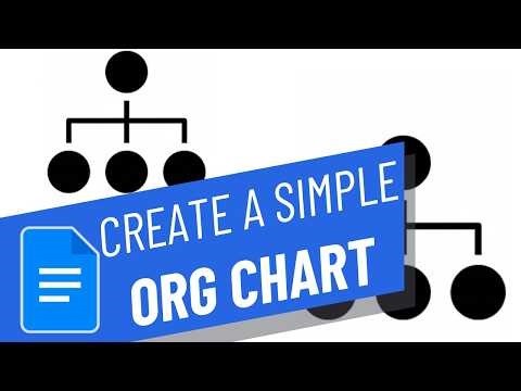 How to create a simple Org Chart using Google Docs