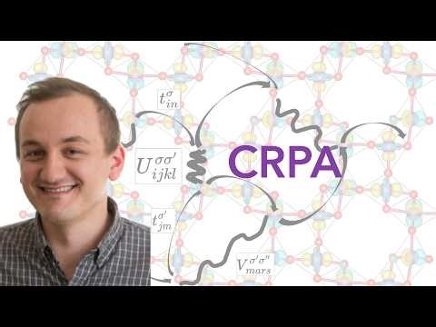 Constrained random-phase approximation (cRPA) | VASP Lecture