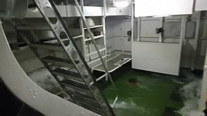Our sinking ship simulator, HMS Havoc, is as real as we can get. As the simulator rocks & rolls up to 240 tonnes of water floods in, that’s the equivalent of 3,000 family baths. All the water is recycled & the simulator can be drained in less than 40 seconds. | HMS Raleigh