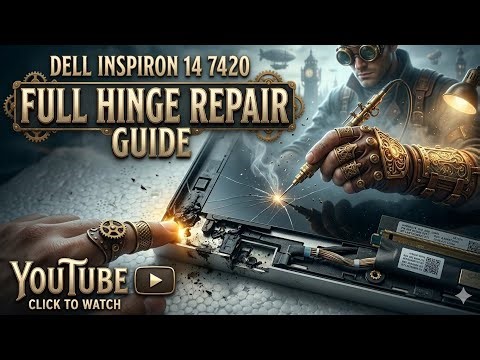 Dell Inspiron 14 7420 2-in-1 Laptop Hinch Repair Full Video 