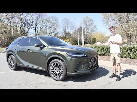 2023 Lexus RX350h Luxury: POV Start Up, Test Drive, Walkaround and Review