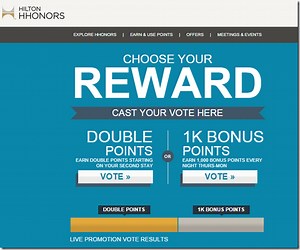 Hilton HHonors Cast your Vote