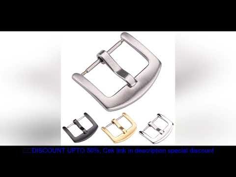 Stainless Steel Watchband Buckle Silver Black Gold Women Men Watch Band Clasp 16mm 18mm 20mm 22mm 24